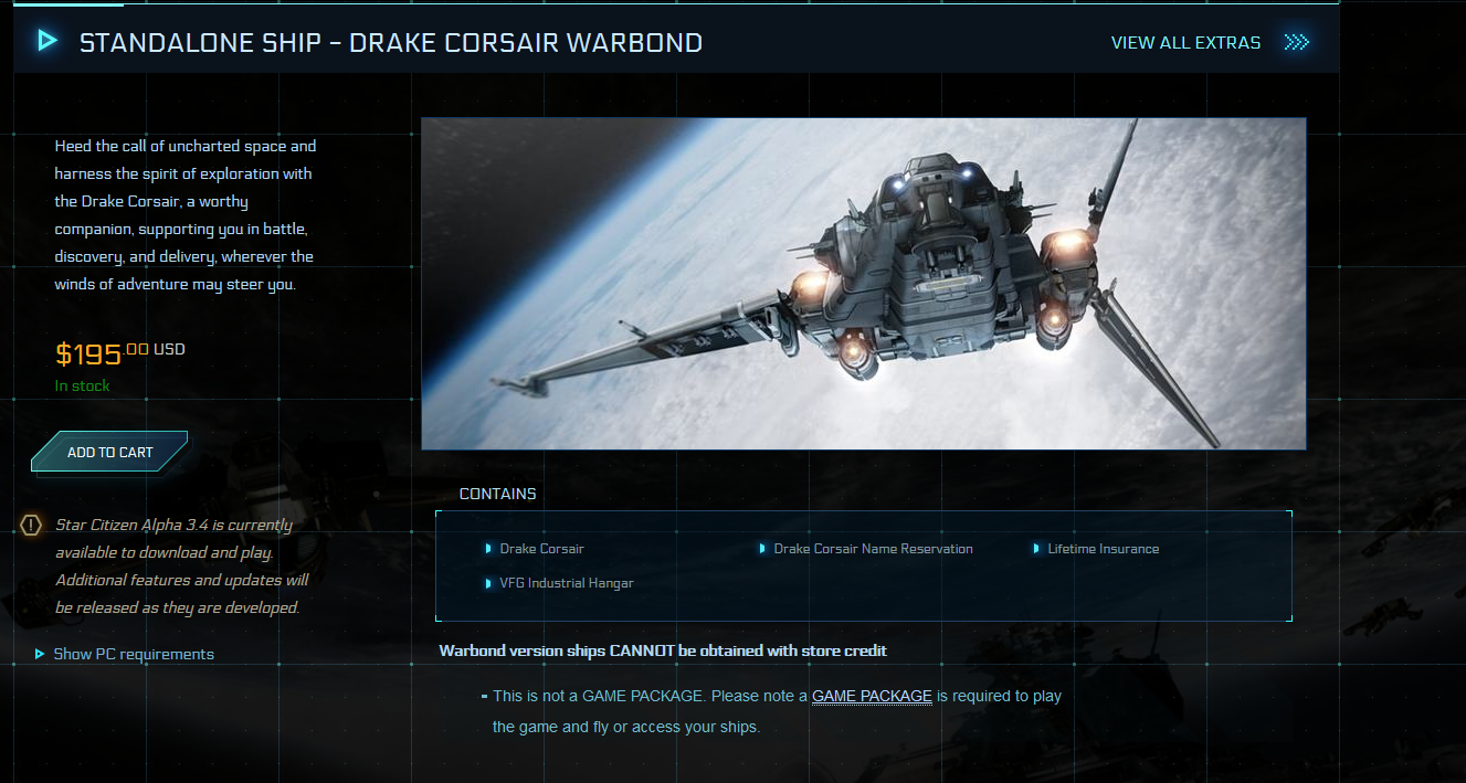 Drake Corsair now on Sale for Everyone | TEST Squadron - Premier Star  Citizen Organization