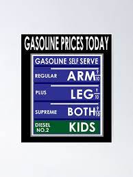 Gas Prices, Gasoline Self Serve Arm, Leg, Both Kids Poster by chumi |  Redbubble
