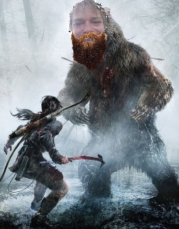 lara croft rise of tomb raider bear crudesasquatch2.jpg